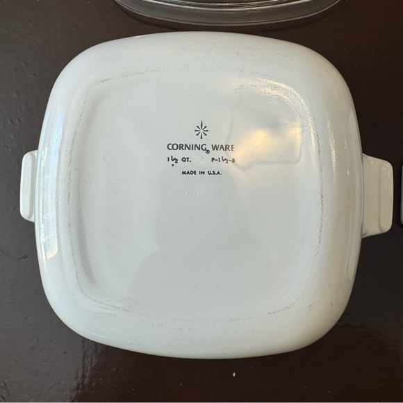 Corningware Vintage Corn Flower Blue Casserole dish 1 and 1.5 quart with lids - Picture 9 of 10